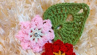 كروشيه ورقة شجر crochet leaves