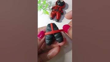 Squid game frontman making out of polymer clay #squidgame #squidgame2 #shorts #frontman #clayart