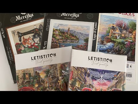 Unboxing with me! Merejka, Luca-S and Letistitch Cross Stitch Kits