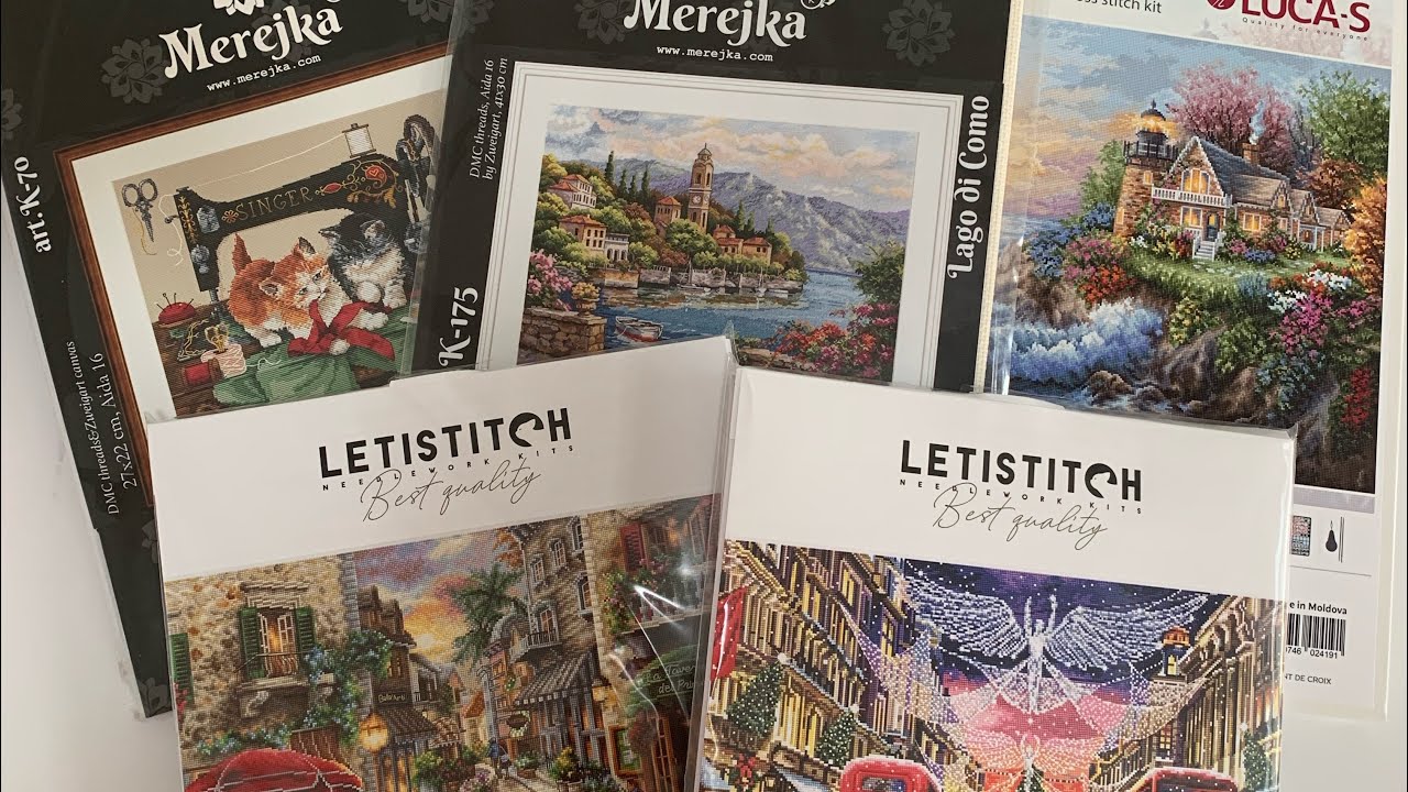 Распаковываем вместе со мной! Наборы для вышивания крестиком Merejka, Luca-S и Letistitch