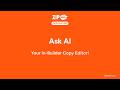 Ask AI - Rewrite Copy Without Leaving ZipWP