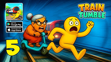 Train Tumble - Gameplay Walkthrough Part 5 - Granny in Train Tumble! (iOS, Android)