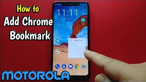 How to Add Chrome Bookmark on Motorola One (XT1941-4)