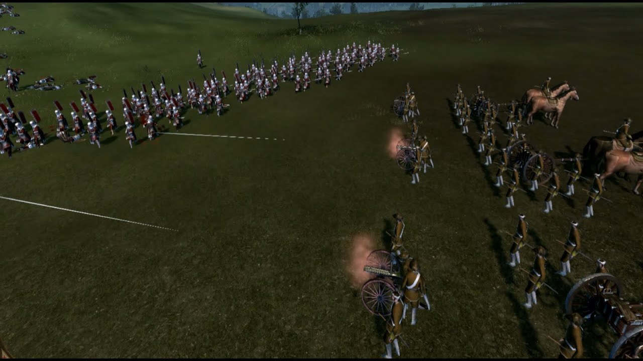 Total War Shogun 2 :- 12 Gatling Guns VS 480 Naginata Warrior Monks ...