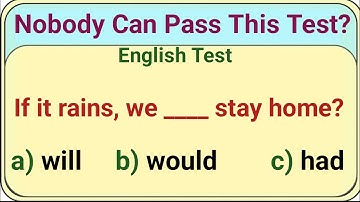 English Grammar Test |Grammar Quiz Master|Nobody Can Pass This Test