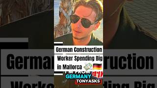 German Construction Worker Spending Big in Mallorca 🇩🇪🌴#Mallorca #Germany #shorts  #StreetInterview
