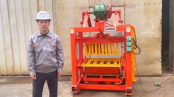 QT4-40 manual concrete block machine | the most detailed demonstration video ever from CANMAX