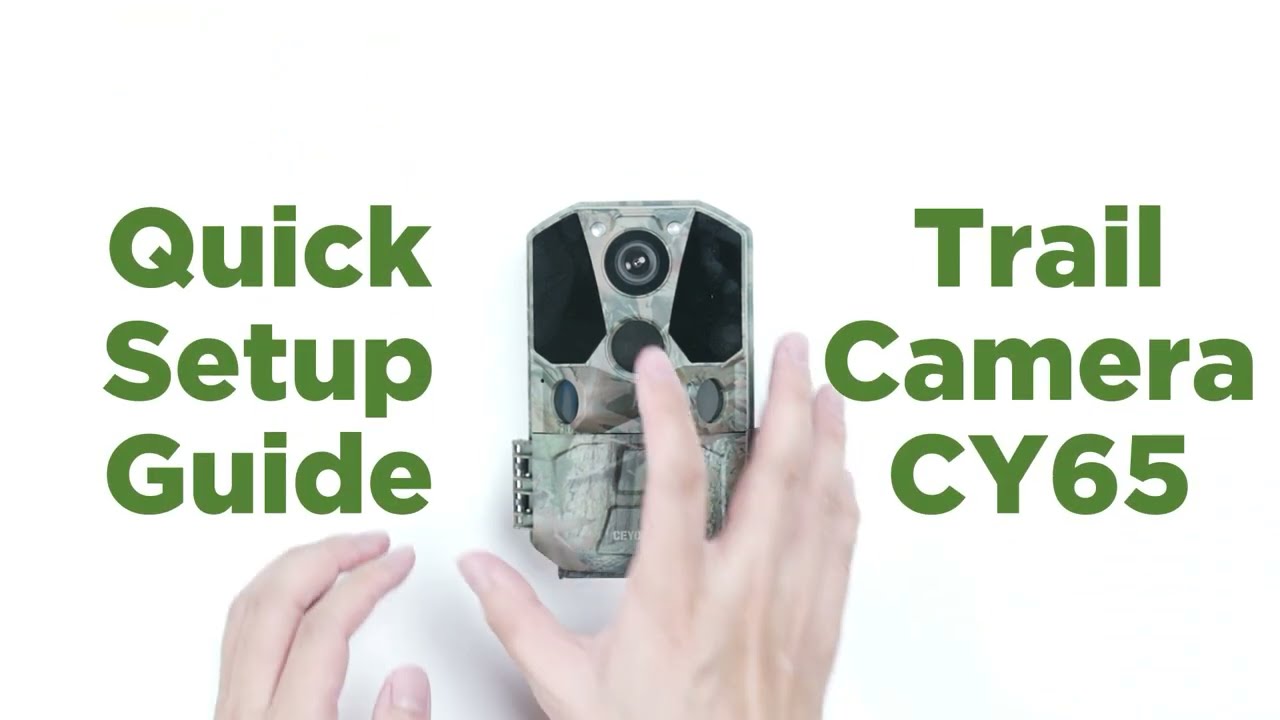 CY65 Quick Setup - 1296p Wi-Fi Trail Camera