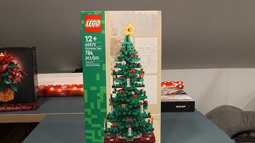 Time lapse build of Lego set 40573 - Christmas Tree 2 in 1 set.