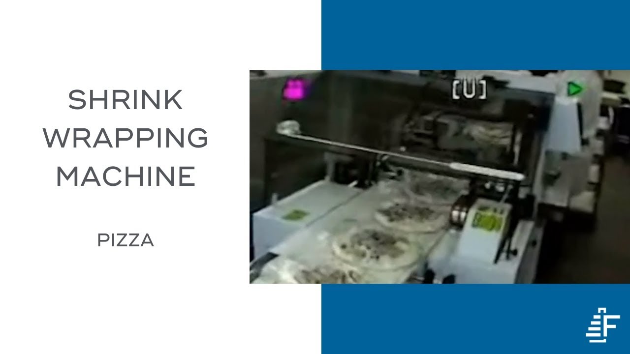 Pizza Wrapping Using Felins STS Shrink Wrapping Machine - YouTube