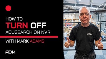 How to Turn Off AcuSearch On Hikvision NVR