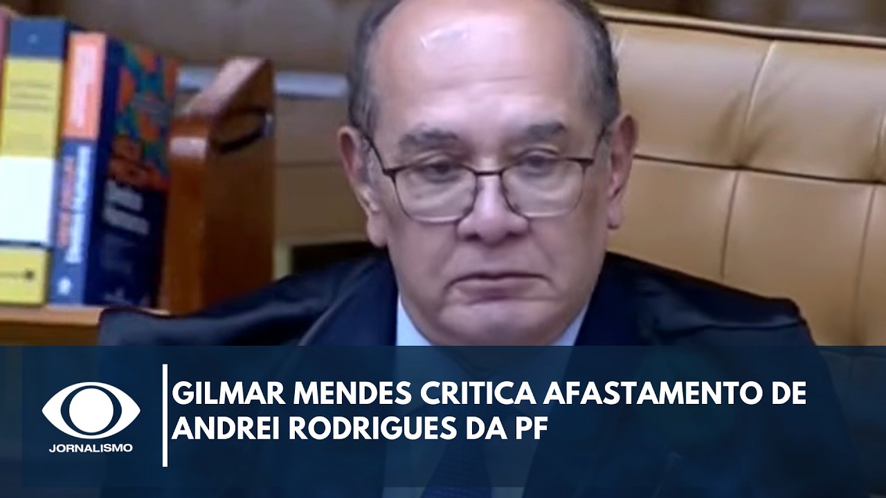 Gilmar Mendes critica afastamento de Andrei Rodrigues da PF