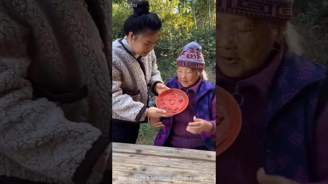 Girl made a unique plate 😲😱~ wood toy-woodworking art skill wood / hand crafts 