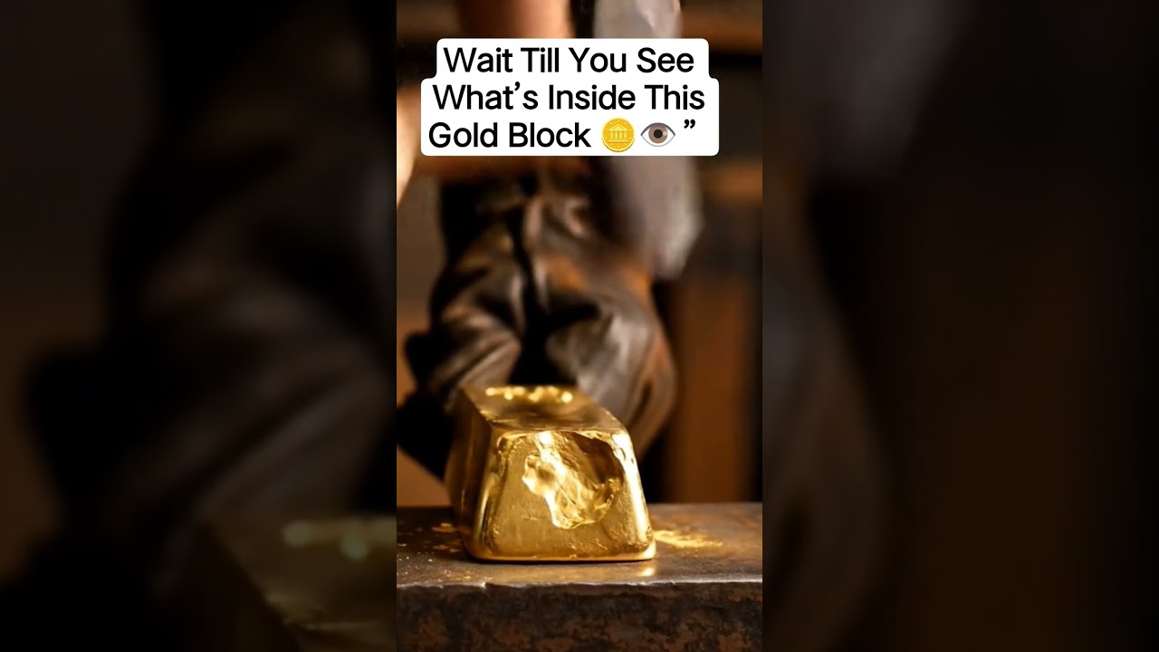 What’s Inside This Gold Block Will Shock You😯