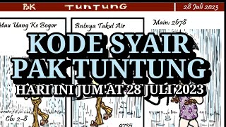 Kode Syair Pak Tuntung Hari Ini Jumat 28 Juli 2023 - Hk, Sdy, Sgp