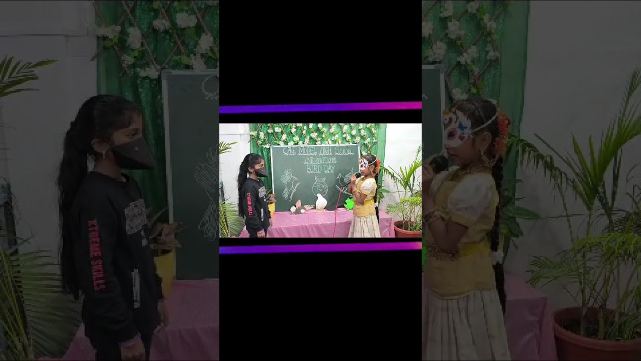 CareModelHighSchool Celebrates National Birds Day #savebirds #cutekids #skit #learningnewthings  🦜🦚🦅