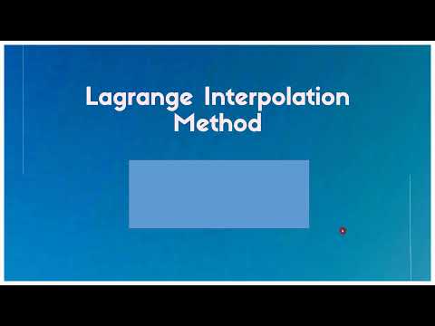 MOD 5 - L2- Lagrange Interpolation method- C++ Programming