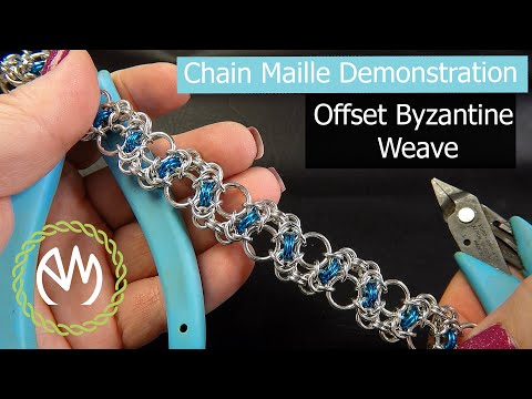 Chain Maille Tutorial - Offset Byzantine Weave - YouTube
