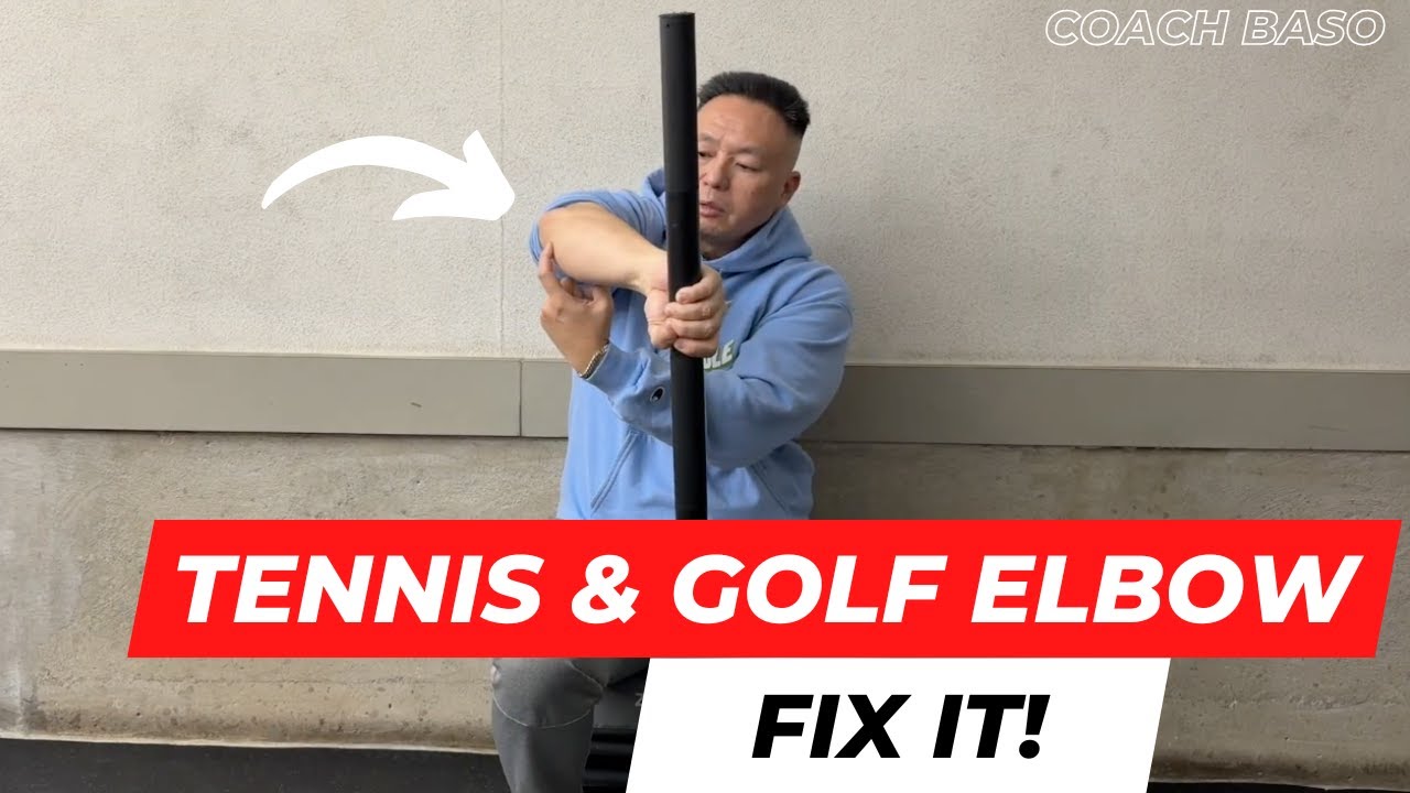 Office & Sports Elbow Pain Relief | Mace Stick Exercises | Coach Baso