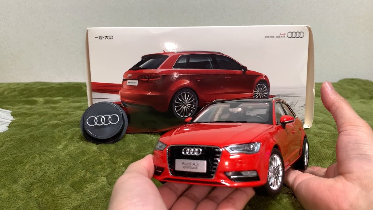 AUDI A3 Sportback - 1:18 Diecast Model Car [ Unboxing ] - YouTube