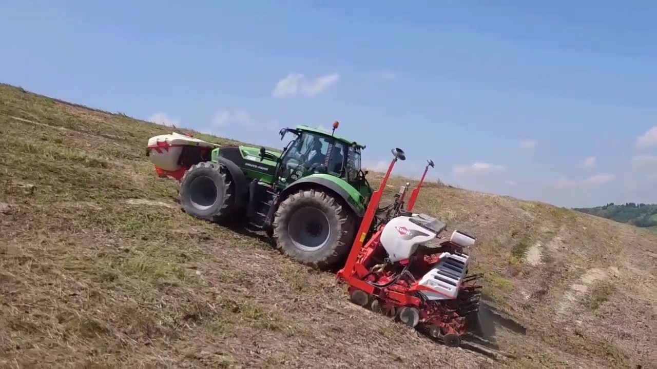 KUHN - MAXIMA 2 RT e PF 1000 - Seminatrice pneumatica di precisione & Polverizzatore frontale