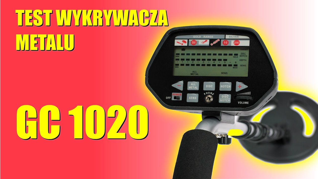TEST WYKRYWACZA METALU GC 1020