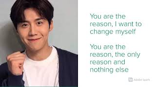 Instrumental Karoake version of REASON Kim Seon Ho higher key English Interpretation Lyrics 김선호