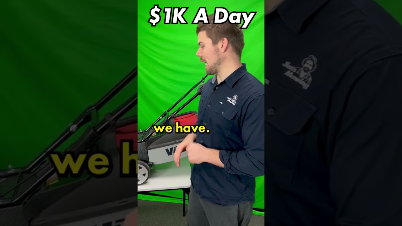How to make $1K a day with this mower #jimsgroup #smallbusiness #lawncare #franchise
