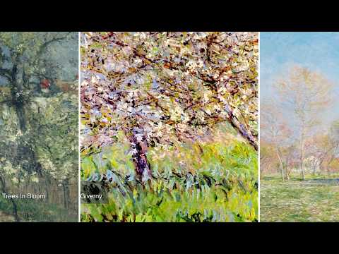 Fine Art TV — Silent Art Gallery · July 8 Afternoon | Apple Trees In Bloom At Giverny… & others