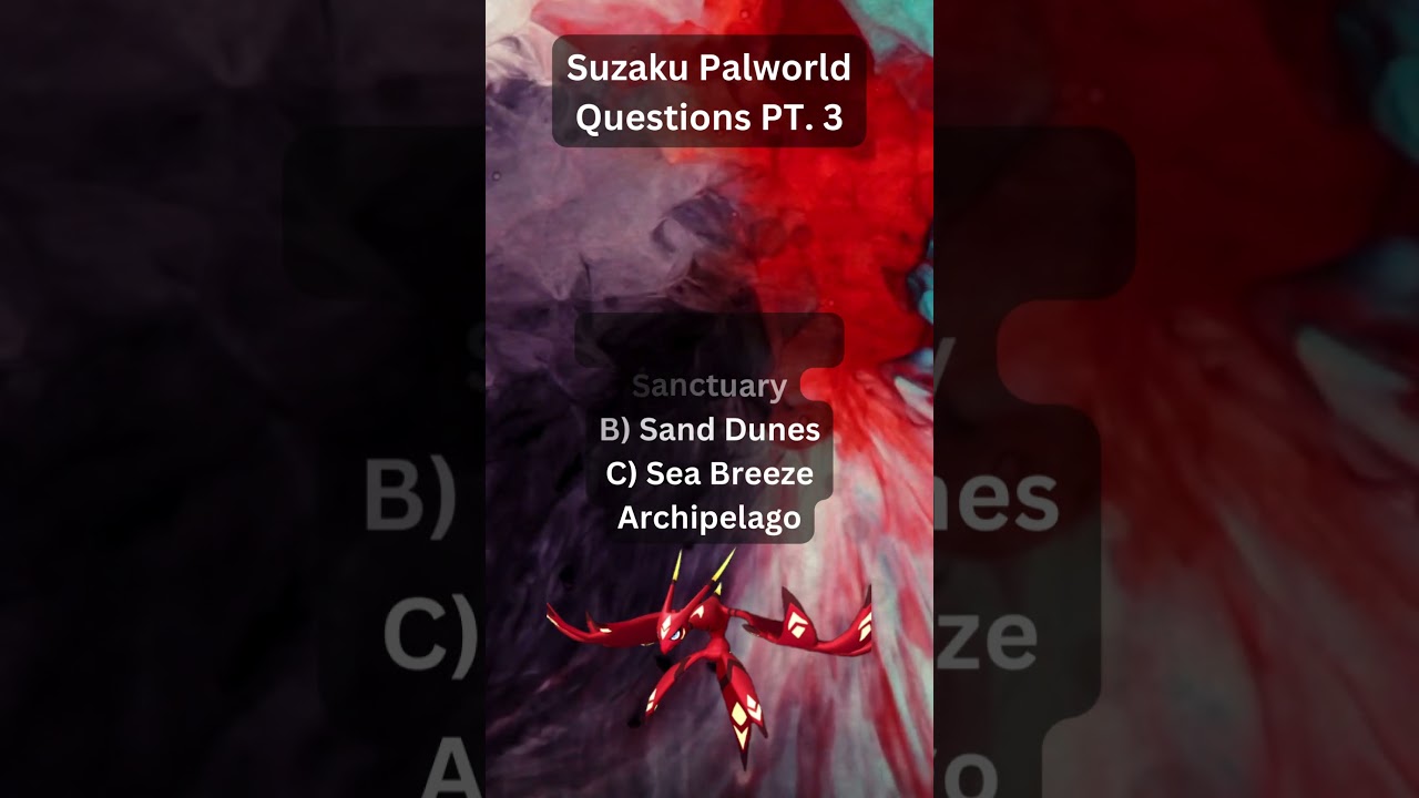 Suzaku Palworld Questions PT.  3 