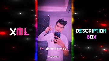New Bangla Love Song Xml 💖✨ Alight Motion New Trend Song XML 😊❤️ X RIYAN EDITZ ⚡#crazy_editor_bd
