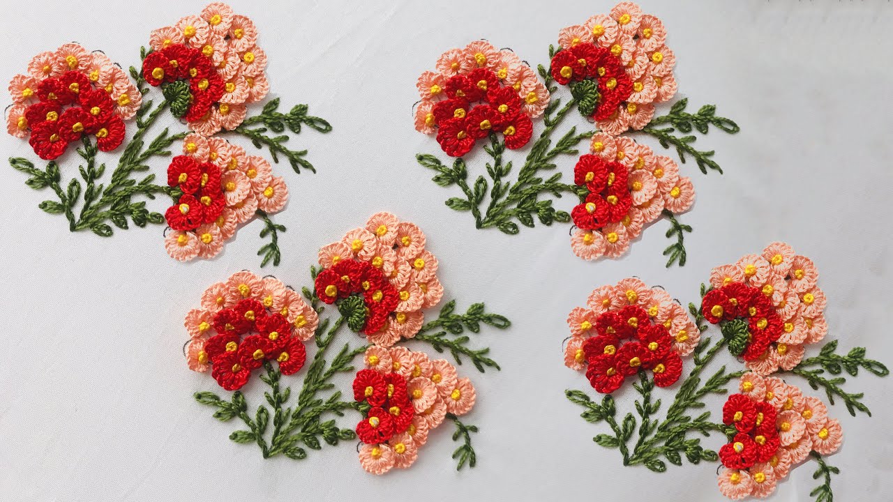 Hand Embroidery: Free Pattern And Embroidery For All Over - Butti Embroidery - Embroidery For Kurtis