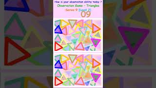 Observation Game -Triangles Series 9 Level 2
