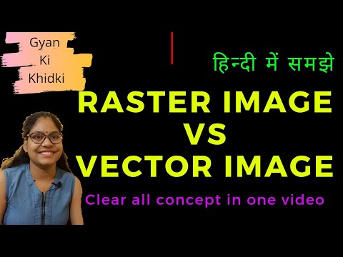 Raster image vs Vector image || Graphics type explained in hindi