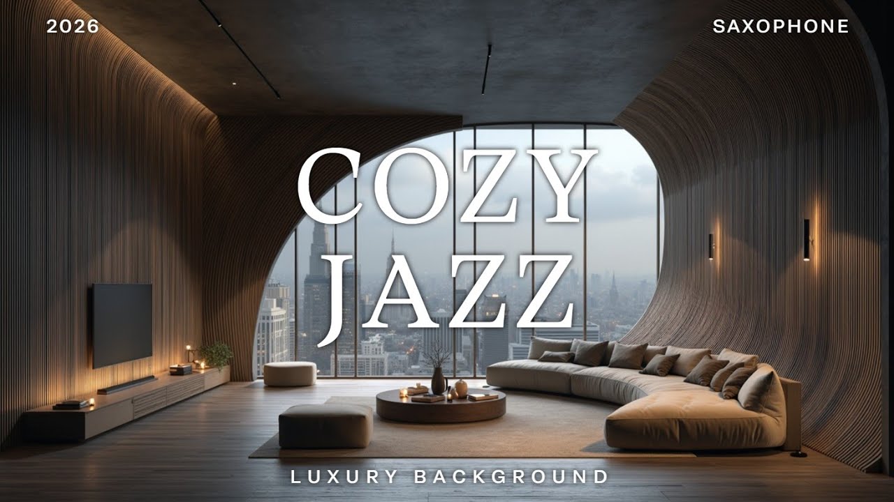 Плавный саксофонный джаз для современного кафе, релакса и городских пейзажей | Отдых Работа Учеба