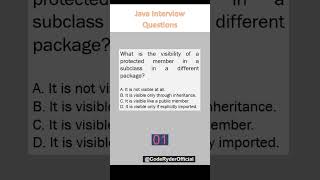 Java Interview Questions - 25 (Access Modifiers)