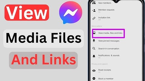How To View The Media, Files And Links Transferred In A Chat On Messenger [Tap on the person