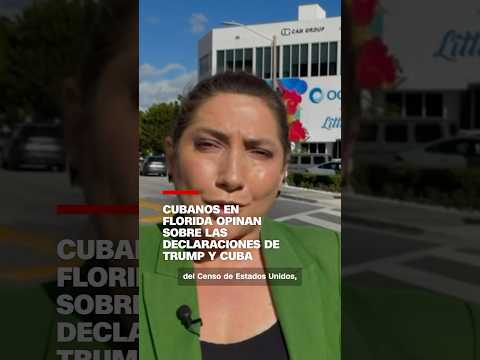 Video Cubanos en Florida opinan sobre las declaraciones de Trump y Cuba