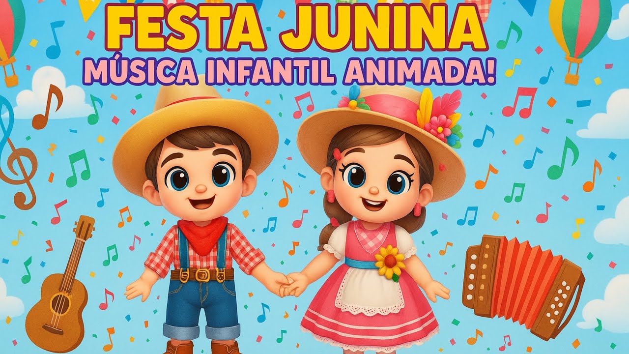 🎉 FESTA JUNINA – MÚSICA INFANTIL EDUCATIVA PARA CRIANÇAS 🎉 - YouTube