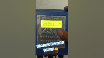 Ultrasonic FlowMeter Settings #electrical #electricalengineering #subscribe #shorts #shortvideo