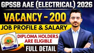Gujarat Additional Assistant Engineer Job Profile &amp; Salary 2026 | GPSSB AAE Electrical Work &amp; Salary