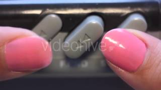 Pushing Play Stop and Rewind Buttons