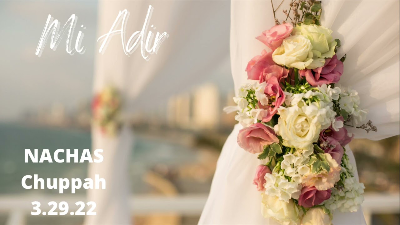NACHAS - Mi Adir - 3.29.22 #chuppa #jewishwedding