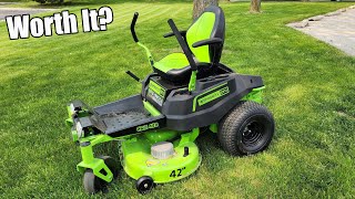 Greenworks 80-Volt 42&quot; Zero Turn!!  Did I Make A $4500 Mistake?? CRZ428 Review