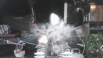 Coconut Fruit versus 10,000 Volts Capacitors explodes violently