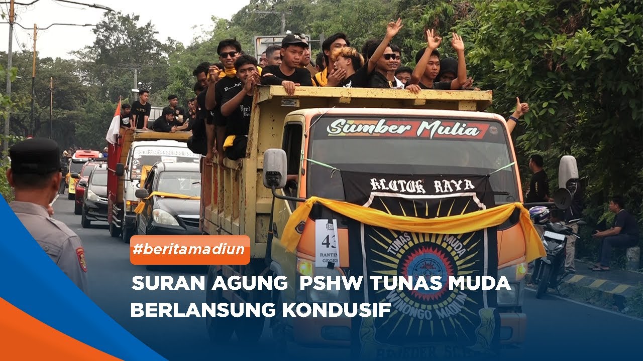 MADIUN - Suran Agung  PSHW Tunas Muda Berlansung Kondusif