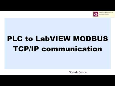 PLC to LabVIEW Modbus Communication