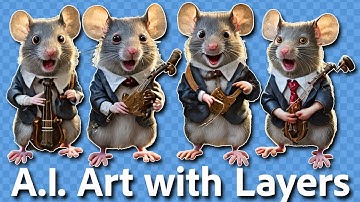 Separating AI Images onto Layers Using Photoshop!