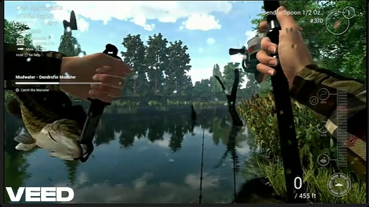 (Fishing Planet) Mudwater River Trophy Grass Pickrel and Trophy Black Bullhead