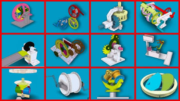 Top 12 Mechanical Mechanisms and Gear Systems in Motion | Engineering Animation